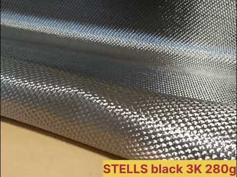 Карбон STELLS pattern jacquard in black углеткань 3К 280г ширина 1м - фото 1 - id-p2606790591