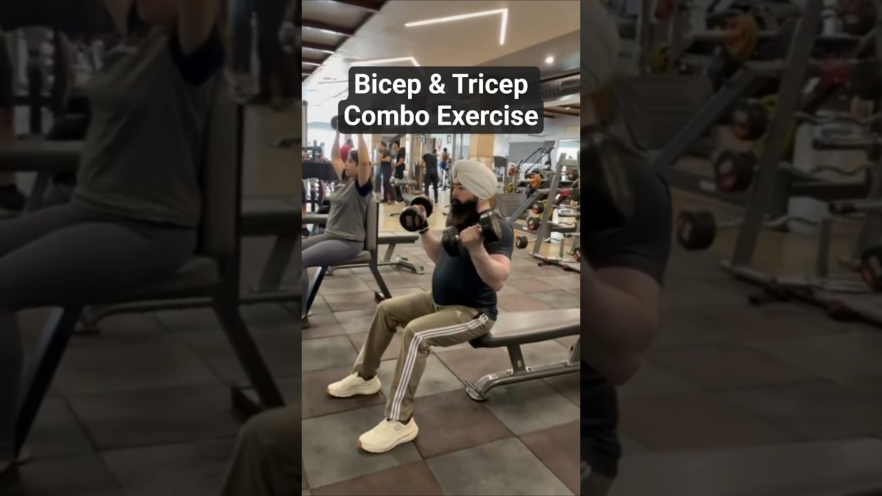 Stop Doing Single Exercises: Try This Bicep & Tricep Combo Instead #Shorts #FitnessTips #GymTips