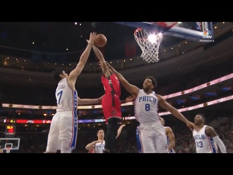 DeMar DeRozan Posterizes Jahlil Okafor | Raptors vs Sixers | December 14, 2016 | 2016-17 NBA Season