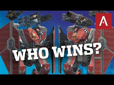 War Robots - Who Wins? Arthur Rockets vs Arthur Machine Guns | WR Max Titan Gameplay
