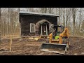 Saving the Abandoned Cabin from COLLAPSE - NEW FOUNDATION!