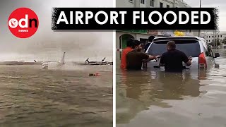 Dubai Flooding: Airport UNDERWATER After Huge Storms Hit Middle East