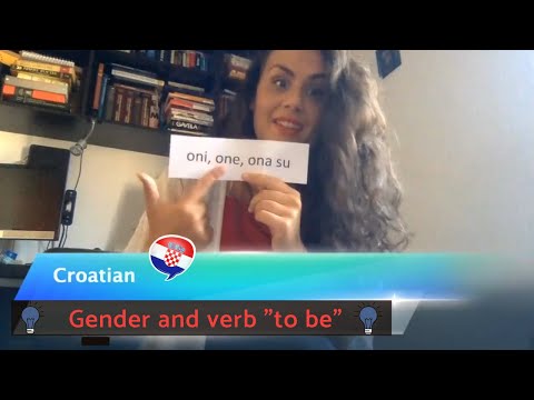 Learn Croatian Online - Grammar lesson: Gender and verb "to be"