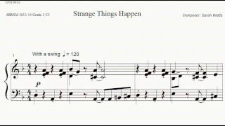 ABRSM Piano 2013-2014 Grade 2 C:3 C3 Sarah Watts Strange Things Happen Sheet Music