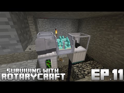 Surviving With RotaryCraft :: Ep.11 - Bedrock Breaker & Gas Turbine