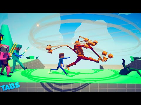 FLAIL MASTER vs MINECRAFT FACTION 🔥💪| Totally Accurate Battle Simulator [TABS]