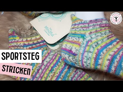 Knitting a sports sock / sneaker sock / simple instructions