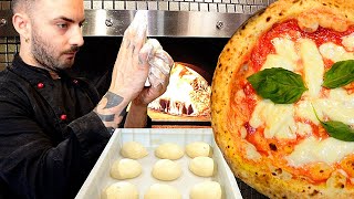 How to make Neapolitan Pizza Dough (biga recipe) in a Neapolitan Pizzeria in Rom