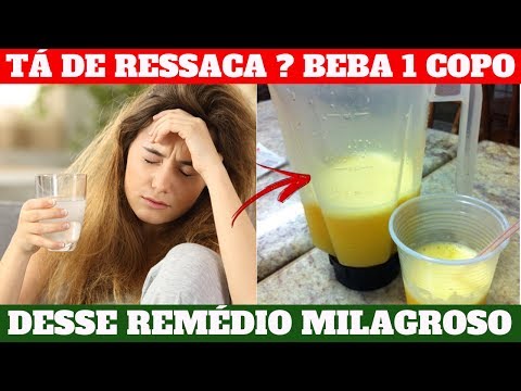 Como Curar Ressaca Rápido - Remedio Para Ressaca Caseiro - Como Melhorar Ressaca 2019