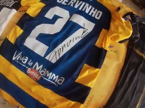 Spiegazione maglie calcio del Parma 2018/19.Differenze tra replica, maglia da negozio e indossata.