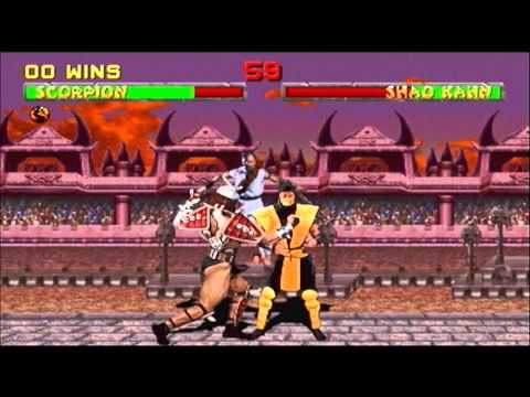Mortal Kombat II Scorpion vs Shao Kahn