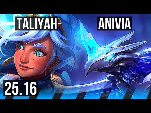 TALIYAH vs ANIVIA (MID) | KR Grandmaster | 25.16