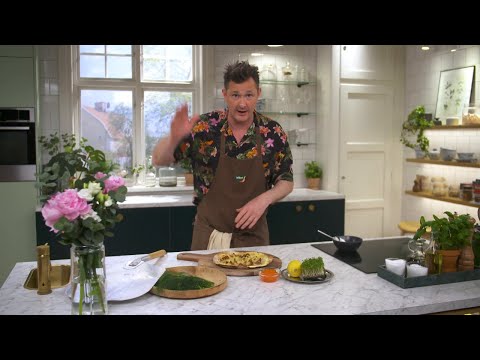 Kökets middag: Grillad pizza med kantareller och västerbottensost - Köket