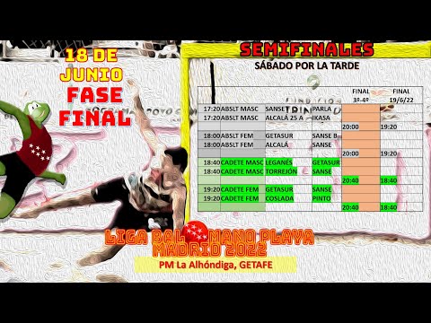 PLAYA MADRID'22 SEMIFINALES de la TARDE
