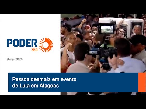 Pessoa desmaia em evento de Lula em Alagoas