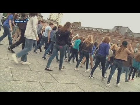Un flashmob pour fêter l'Europe! (Strasbourg)
