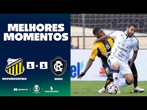 Gols e lances de Novorizontino x Remo