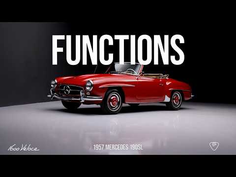 1957 Mercedes-Benz 190SL | Functions