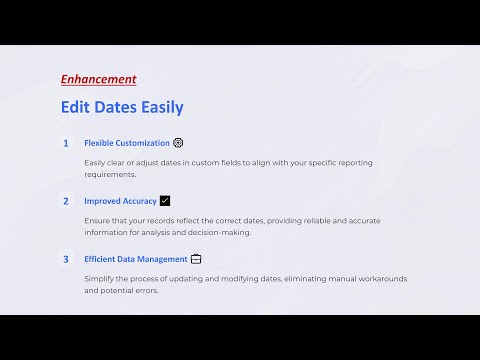 Clear Or Adjust Dates In Custom Fields | EalSuite Updates