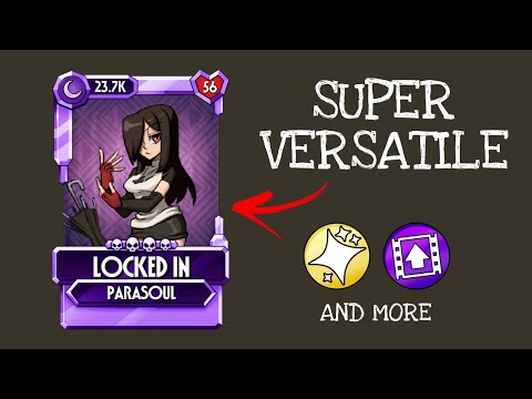 LOCKED IN Parasoul showcase, skullgirls mobile