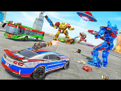 Bus Robot Car Transform War game | Robot Game 2021 | new Robot gameplay