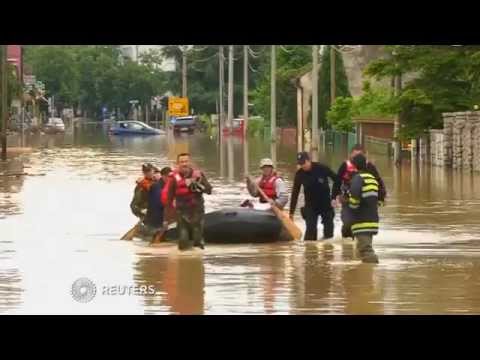 Under water in Serbia