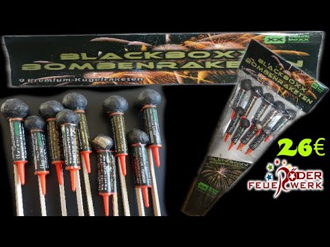 Blackboxx 2021 (Bombenraketen Set) Kugelraketen/Rockets/Raketi  26€ Röder