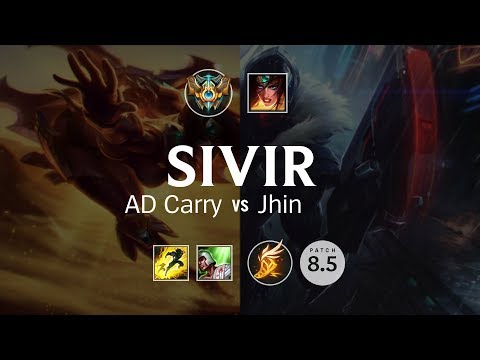 Sivir AD Carry vs Jhin - EUW Challenger Patch 8.5
