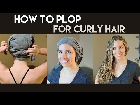 How to "Plop" for Curly Hair (Plopping)