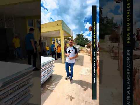 Pompilim visita obras do hospital e destaca reforma como prioridade em São Miguel do Tapuio