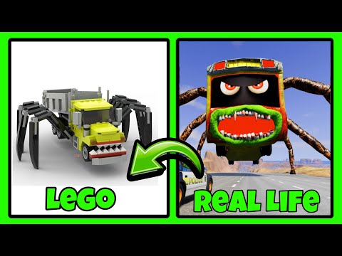 BUS EATER, Extra Slide, CAR Eater in Real Life Vs Lego, All Eater Monster, Guess The Monster Voice