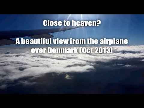 A beautiful view from the airplane over Denmark (Oct 2013)