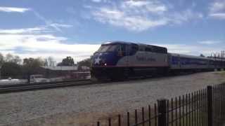 preview picture of video 'NC Amtrak Leaving Salisbury'