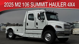 A preview image of the linked video showcasing 2025 Freightliner M2 106 Plus Summit Hauler