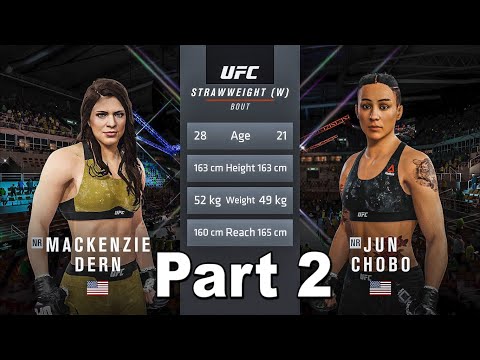 EA Sports UFC 4 Walkthrough Gameplay Part 2 — Elizabeth Pope | Mackenzie Dern