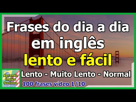 English Conversation - 100 Phrases - Slow and Easy - Video 1/10 - How to Speak English Alone