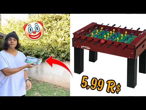 Comprei uma mesa de Pebolim(totó) por 5,99 R$ 👀