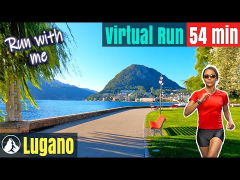 Lugano Switzerland Wonderland | Treadmill Running | Virtual Run #54