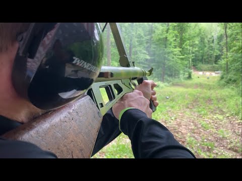 WWII Owen SMG Firing Full Auto