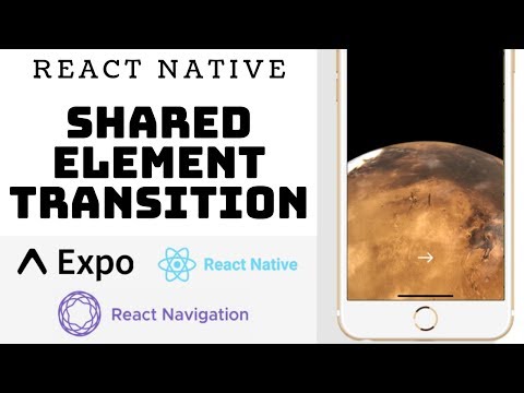 How to create a shared element transition with react-navigation and React Native