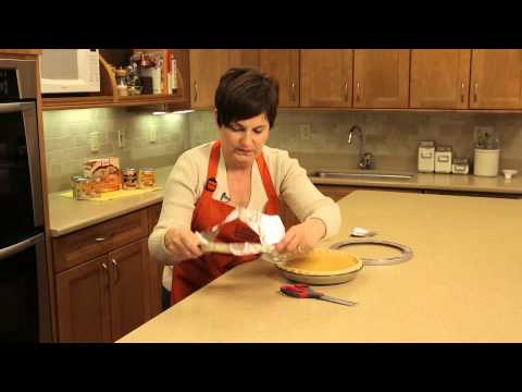 How to use a homemade pie shield