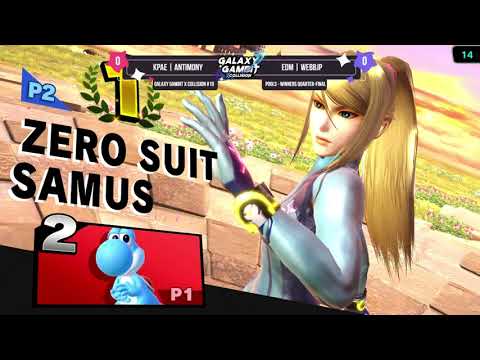 GGxC 10 - EDM WebbJP (Zero Suit Samus) vs KPAE Antimony (Yoshi) - Pools - Winners Quarter-Final
