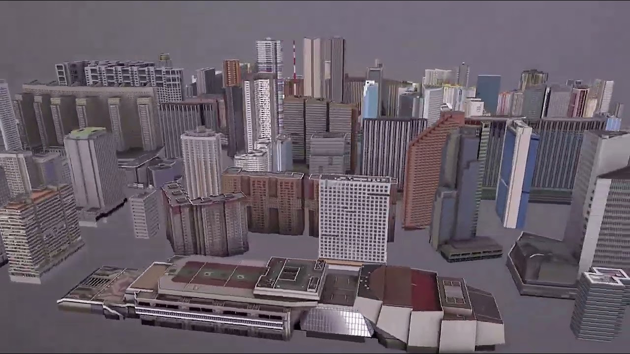 City Buildings Pack Vol3 With LODs 201-300 3D Model