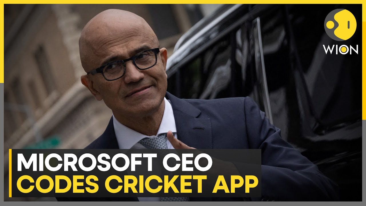 Satya Nadella Codes Cricket App, AI Picks India’s Best Test XI | WION