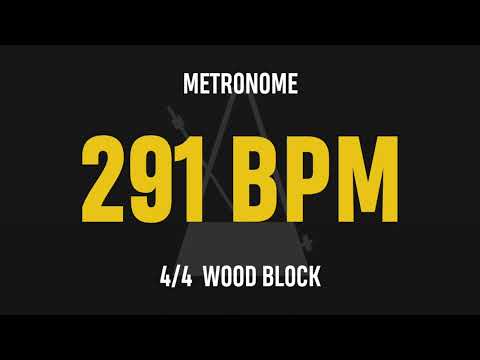 291 BPM 4/4 - Best Metronome (Sound : Wood block)
