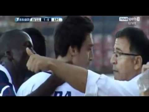 Sito Riera vs Ergotelis - Fantastic goal from the middle (28-08-11).avi