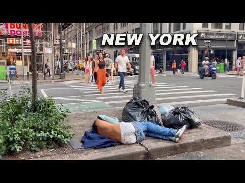 NYC Uncut Raw Footage of 8th Avenue NYC's Roughest Avenue "Strip of Despair" Unfiltered NYC