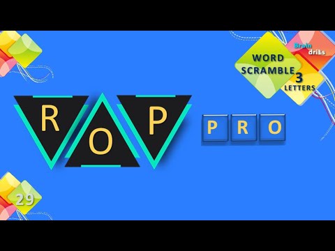 Scrambled Word game (3 Letter Words)I Scrambled Word Games - Guess the Word Game (3 Letter Words)