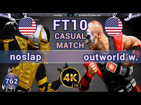 UMK3 - 🇺🇸 noslap vs outworld warrior 🇺🇸 FT10 /4K 60FPS #ultimatemortalkombat3 #team99hits #fightcade