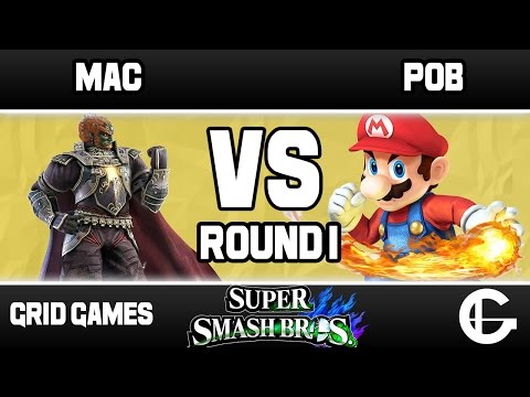 Mac (Ganon) VS Pob (Mario) | Grid WiiU BiWeekly Round 1